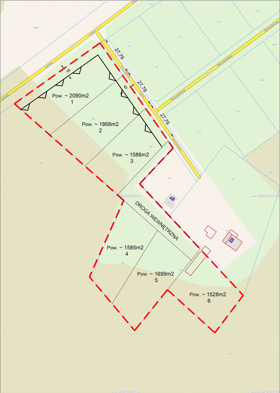 Mapa działek na sprzedaż